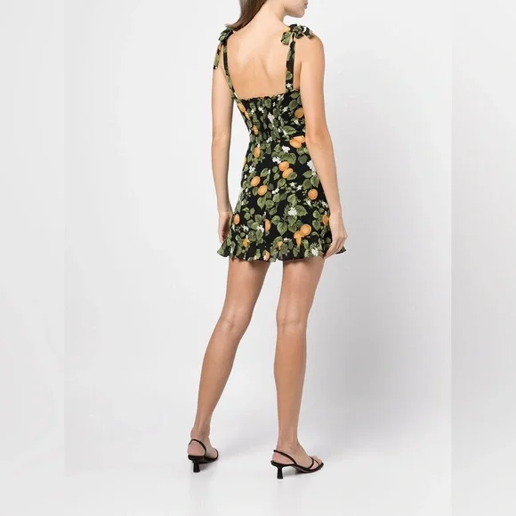 Reformation Christine Dress Clementine 4 - Picture 3 of 14